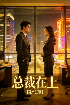国产短剧《总裁在上》海报，都市爱情题材